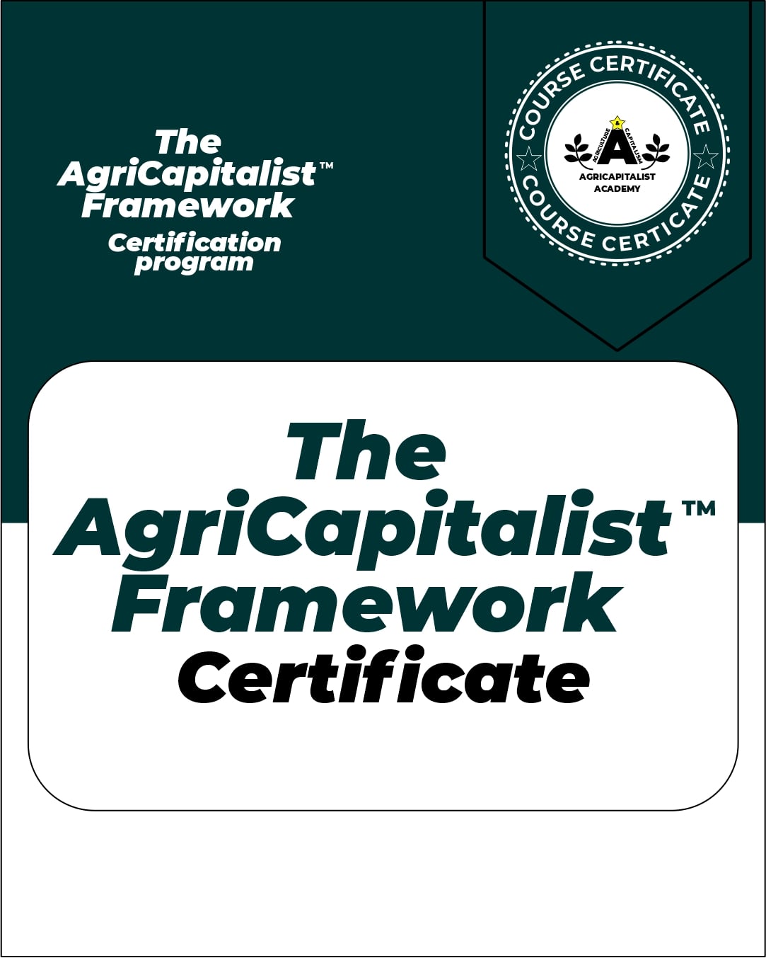 The AgriCapitalist Framework