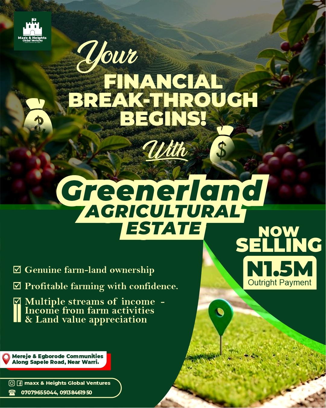 Greenerland sales flyer
