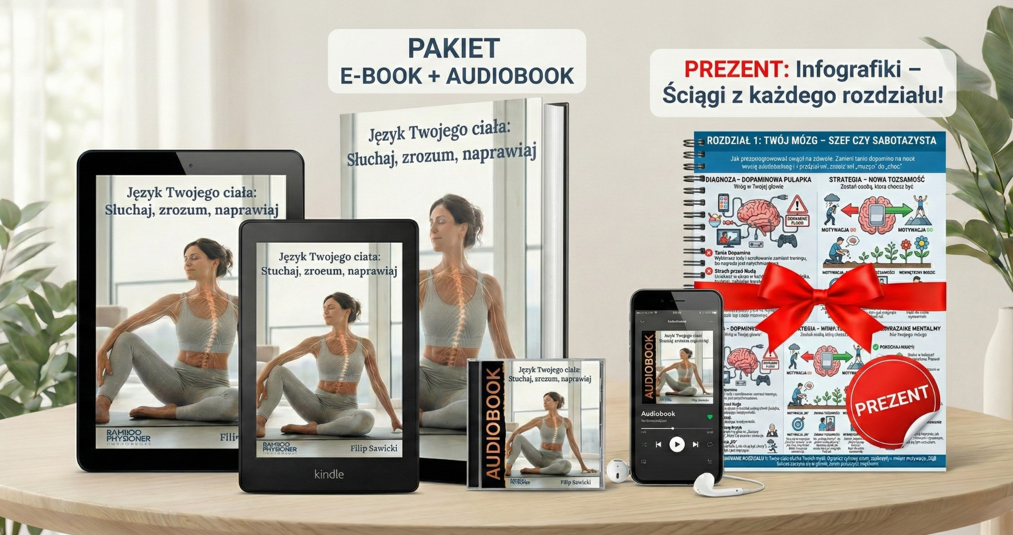 Uśmiechnięty mężczyzna wiąże buta i cieszy się z aktywności fizycznej.