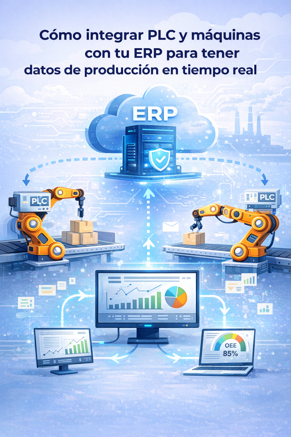 Cómo integrar PLC y máquinas con tu ERP para tener datos de producción en tiempo real