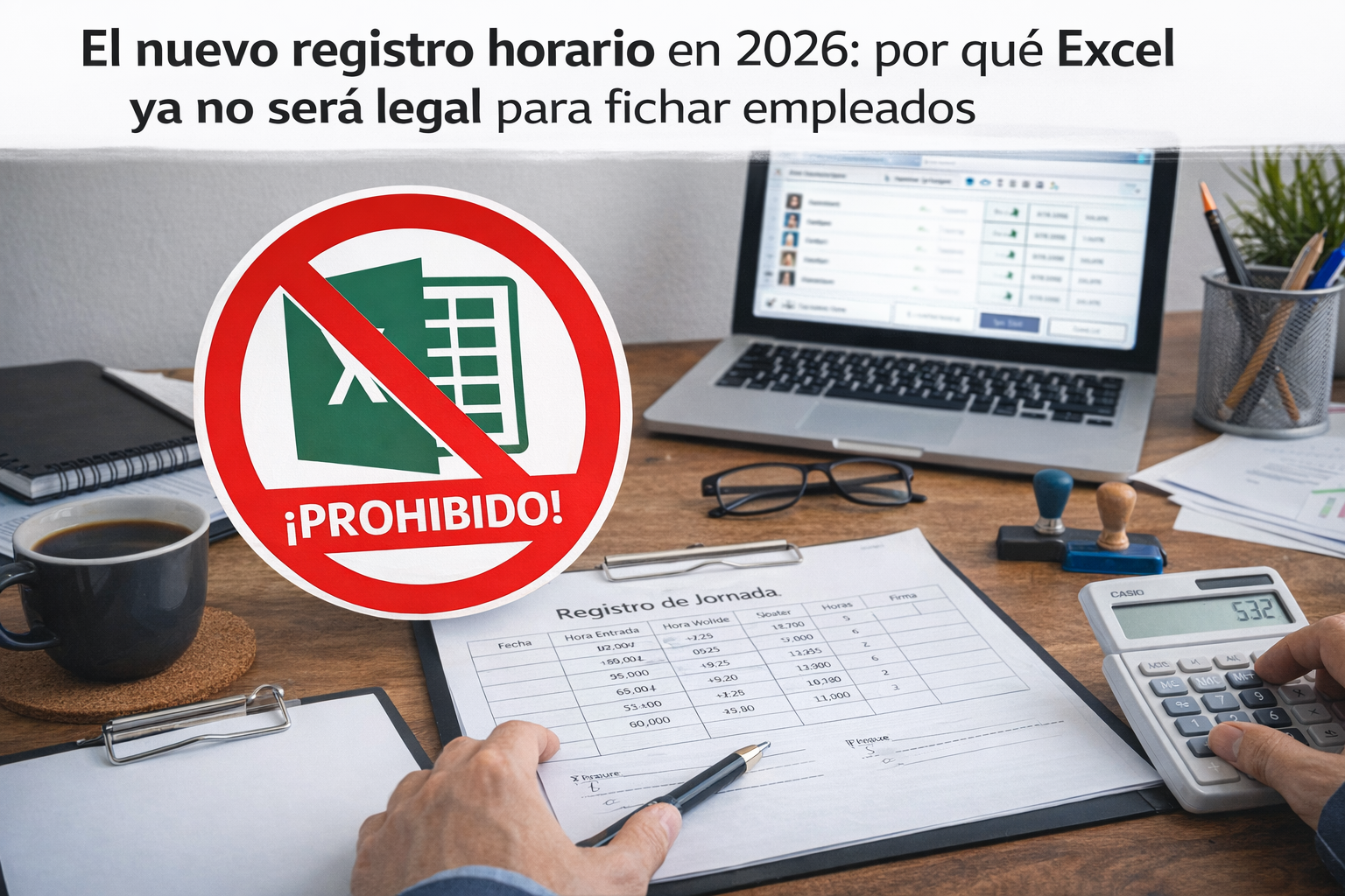 El nuevo registro horario digital: por qué Excel, papel y muchas apps ya no van a servir