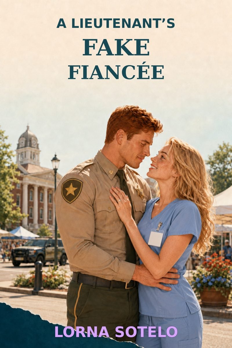 Cover of A Lieutenant's Fake Fiancée by Lorna Sotelo