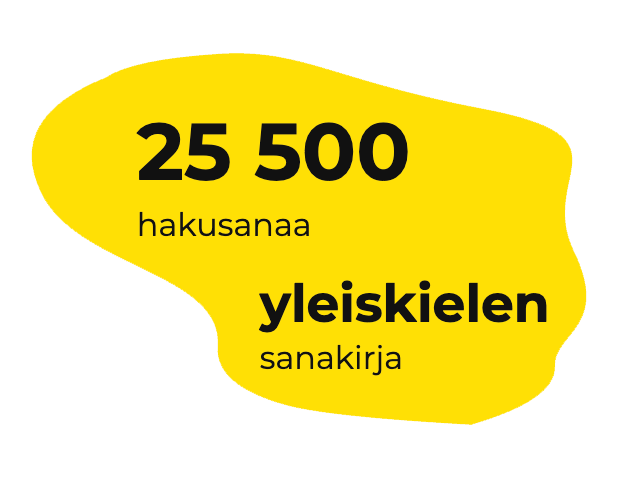 25 500 hakusanaa, yleiskielen sanakirja