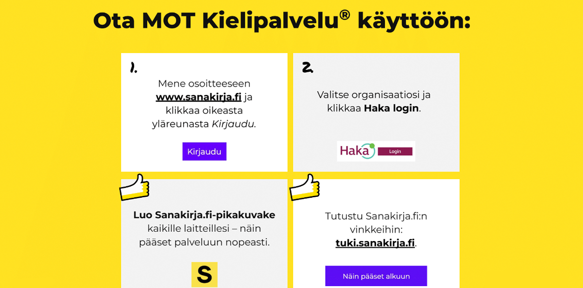 Käyttöönotto-ohje