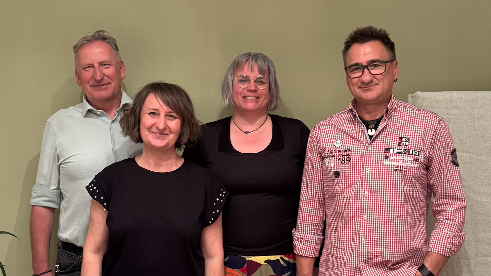 Unser Vereinsvorstand, von links: Christian Oberlojer, Olivia Kollnig, Sandra Hartlieb, Ralph Dittmar