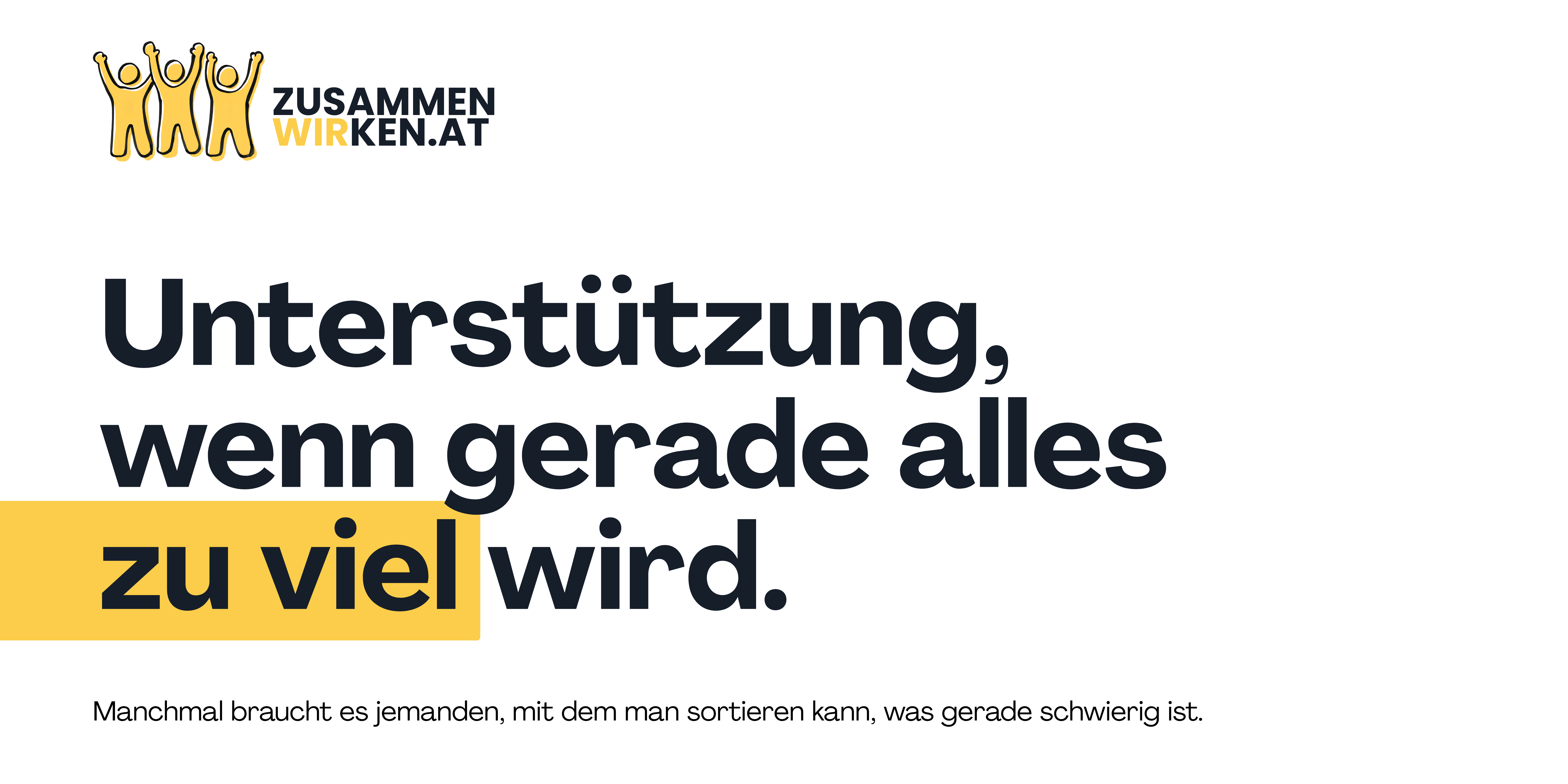 Zusammenwirken.at - Unterstützung, wenn gerade alles zu viel wird