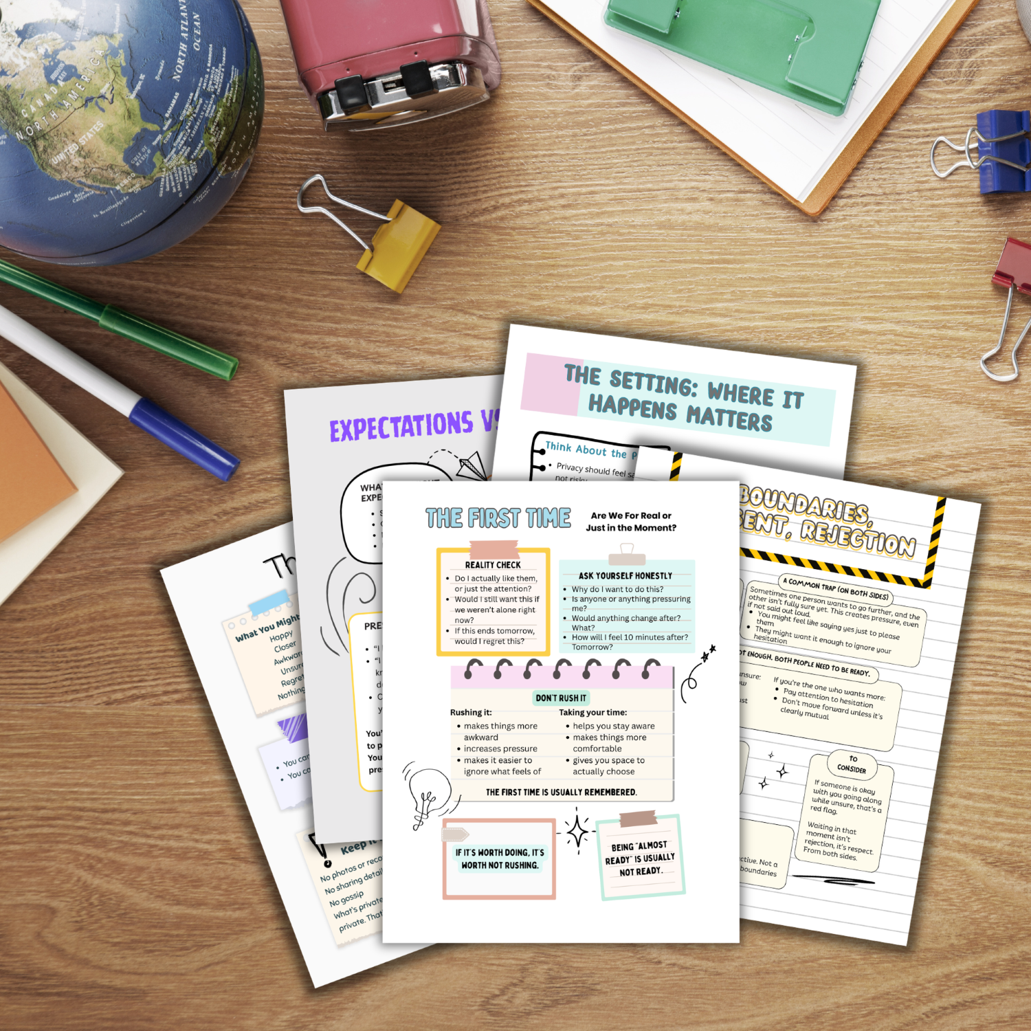5-page printable guide for parents and teens on dating boundaries and safety