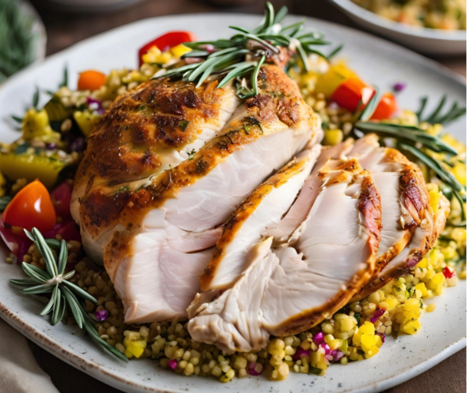 Fűszeres, sült pulykamell