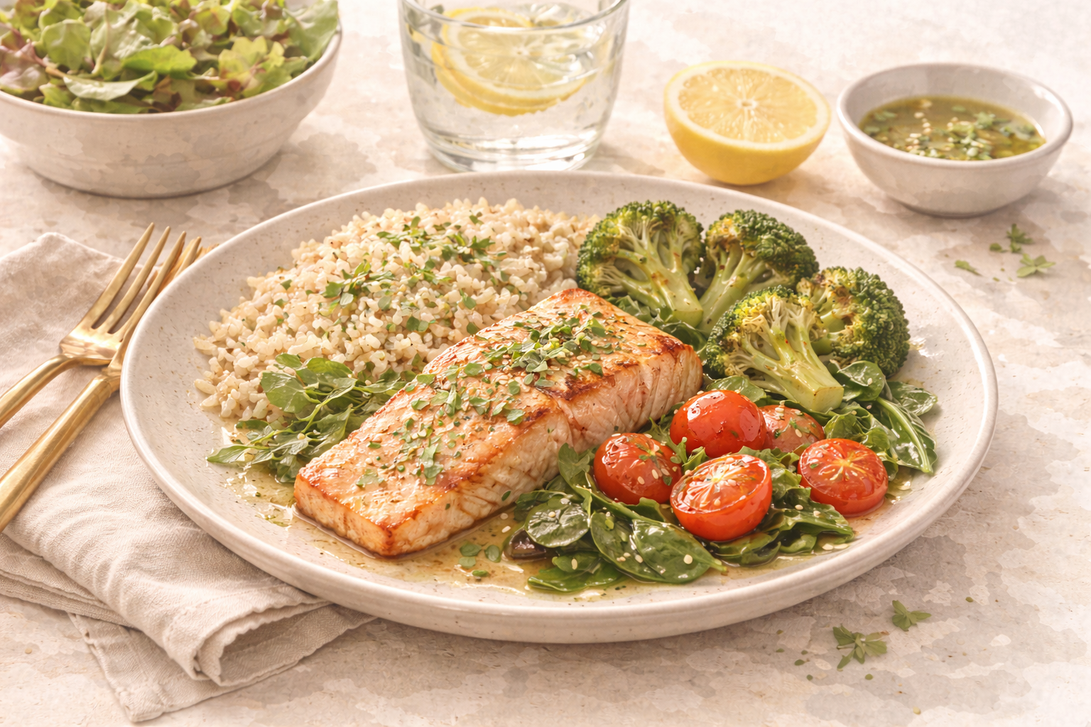 Illustrated image of a simple warm cooked meal representing nourishment and digestive  support