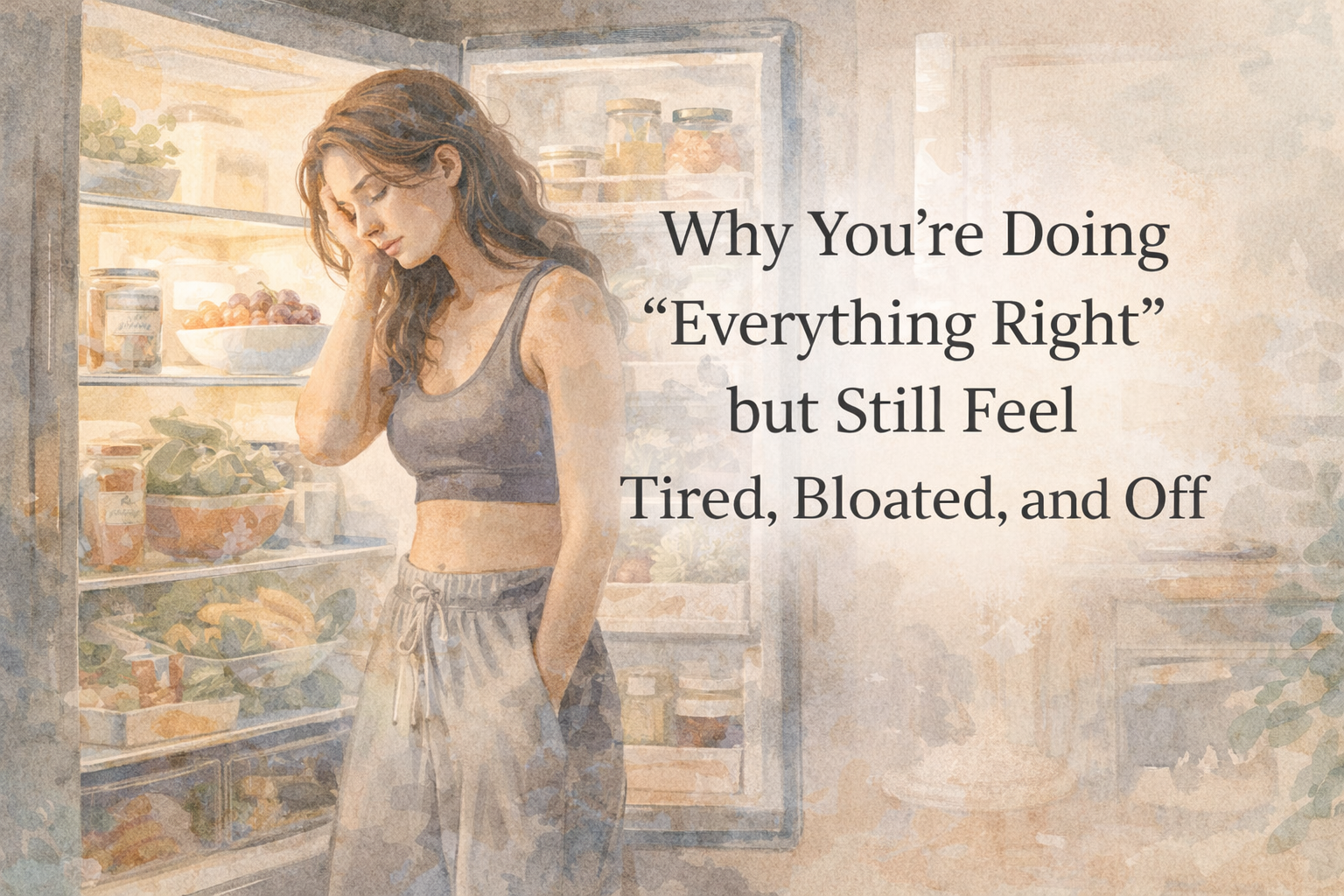 Why You’re Doing “Everything Right” — But Still Feel Tired, Bloated, and Off