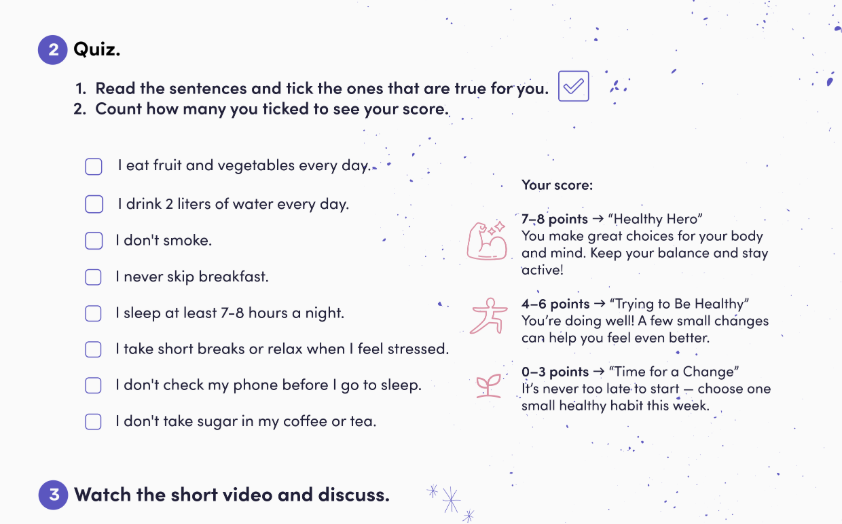 Screenshot of a By Passion English lesson plan PDF preview