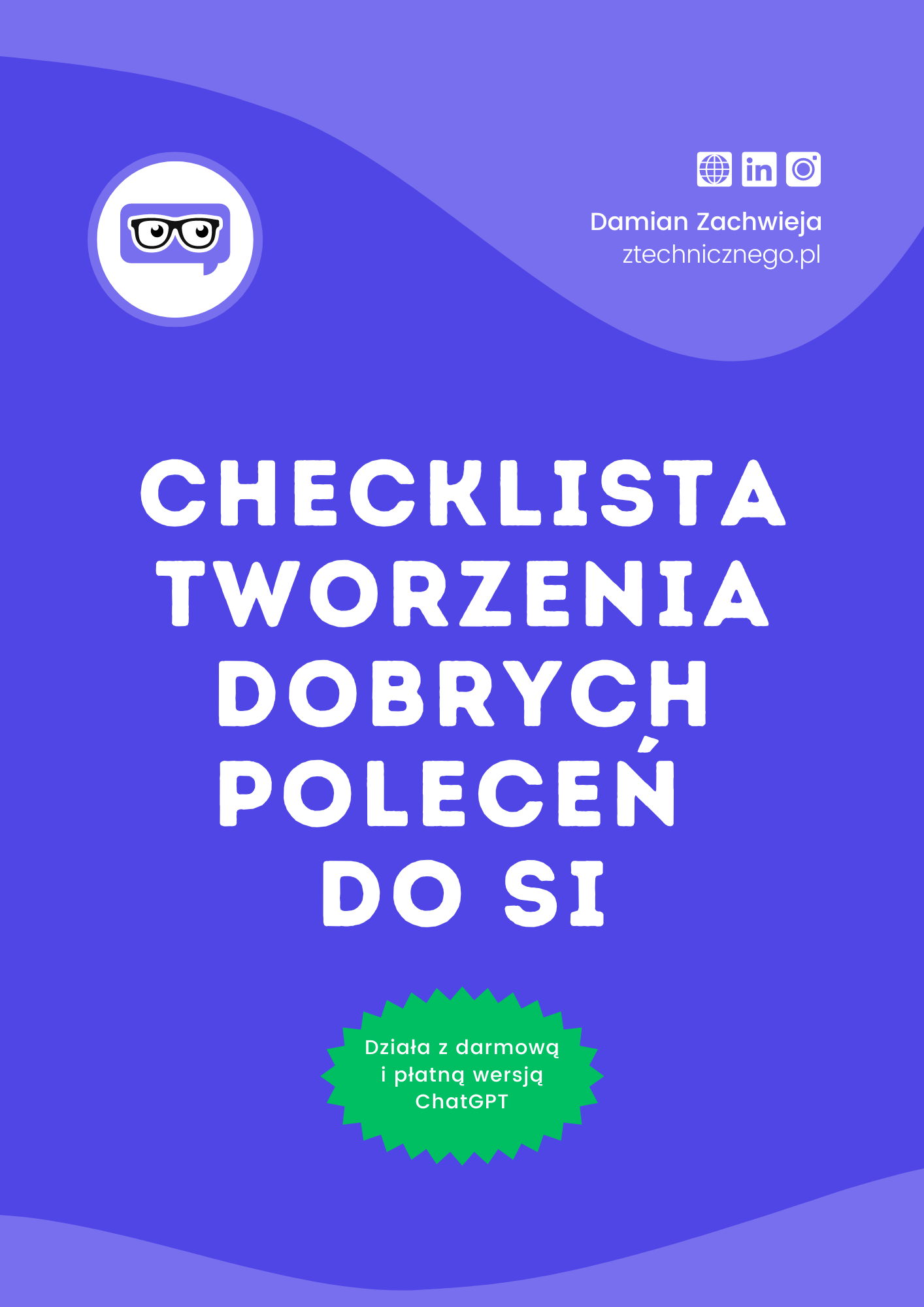 Checklista tworzenia dobrych poleceń do SI.