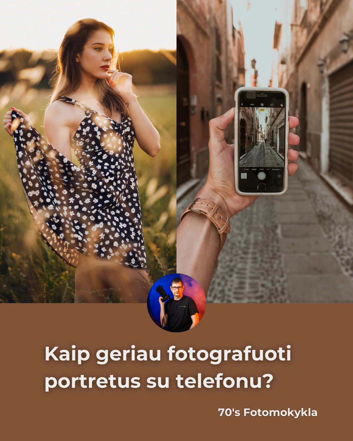 Kaip geriau fotografuoti portretus su telefonu? 📱👩‍🎨