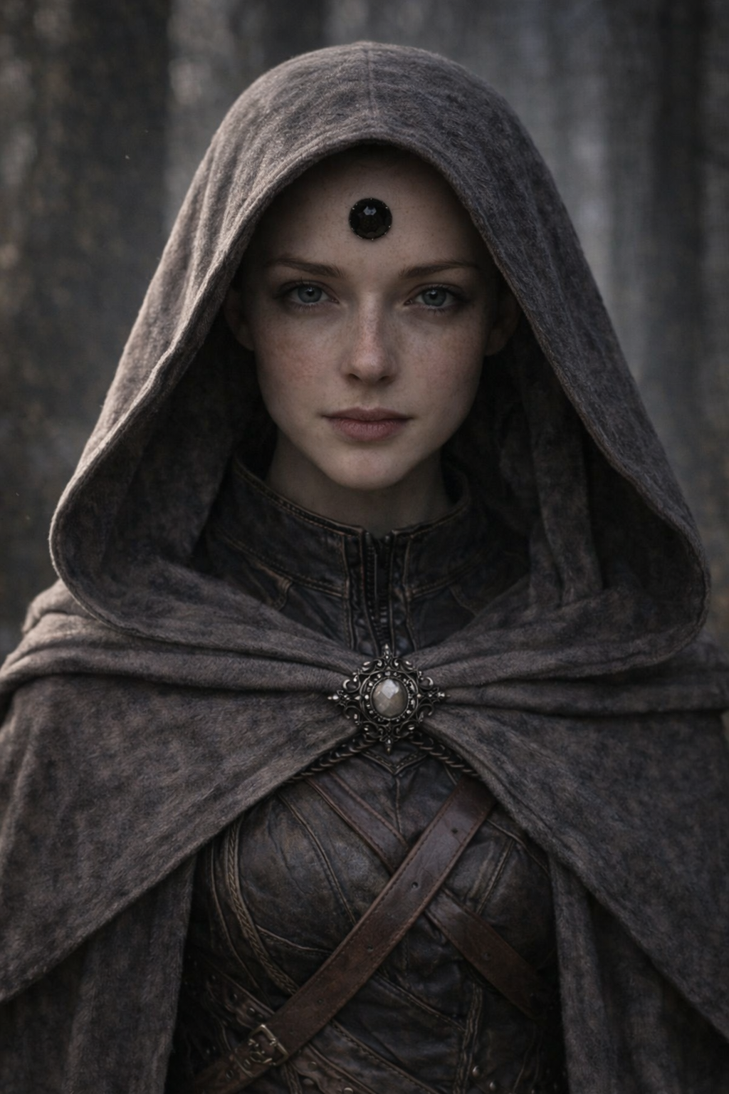 Daphne Vale character portrait from the epic fantasy novel Storm Grazer Rising by Eric Munger.