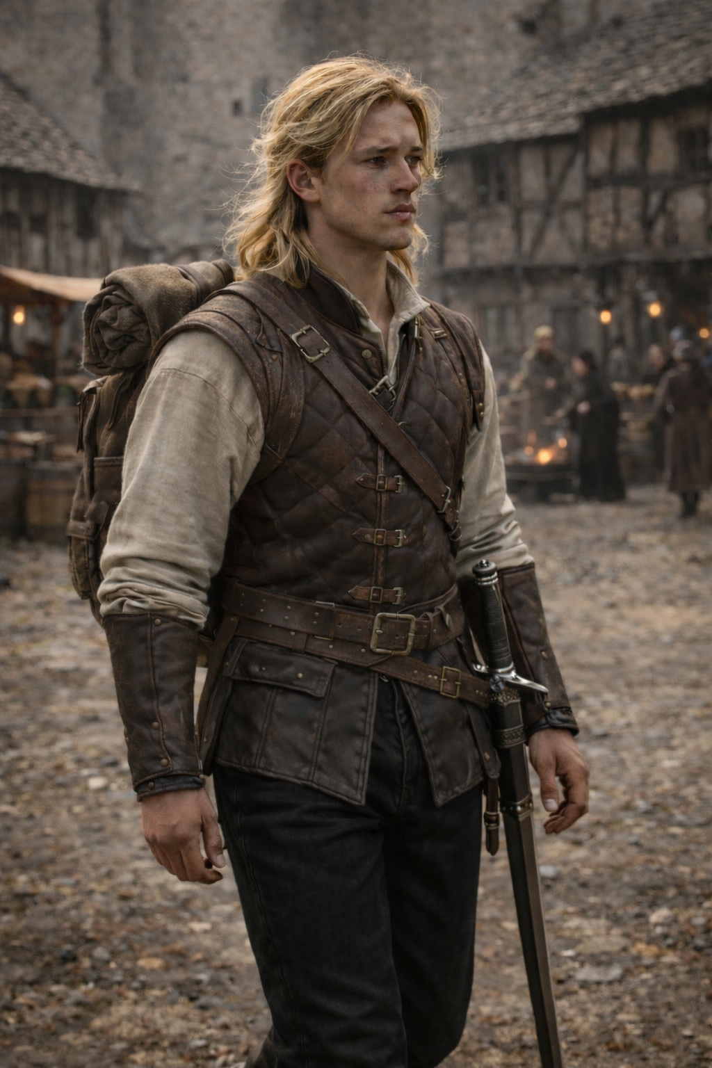 Col Blackwood character portrait from the epic fantasy novel Storm Grazer Rising by Eric Munger.