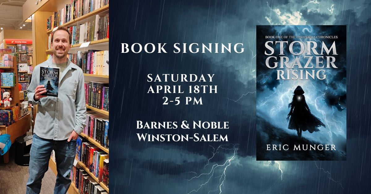 Author Eric Munger Book Signing Event April 18 2026 at Barnes & Noble in Winston-Salem