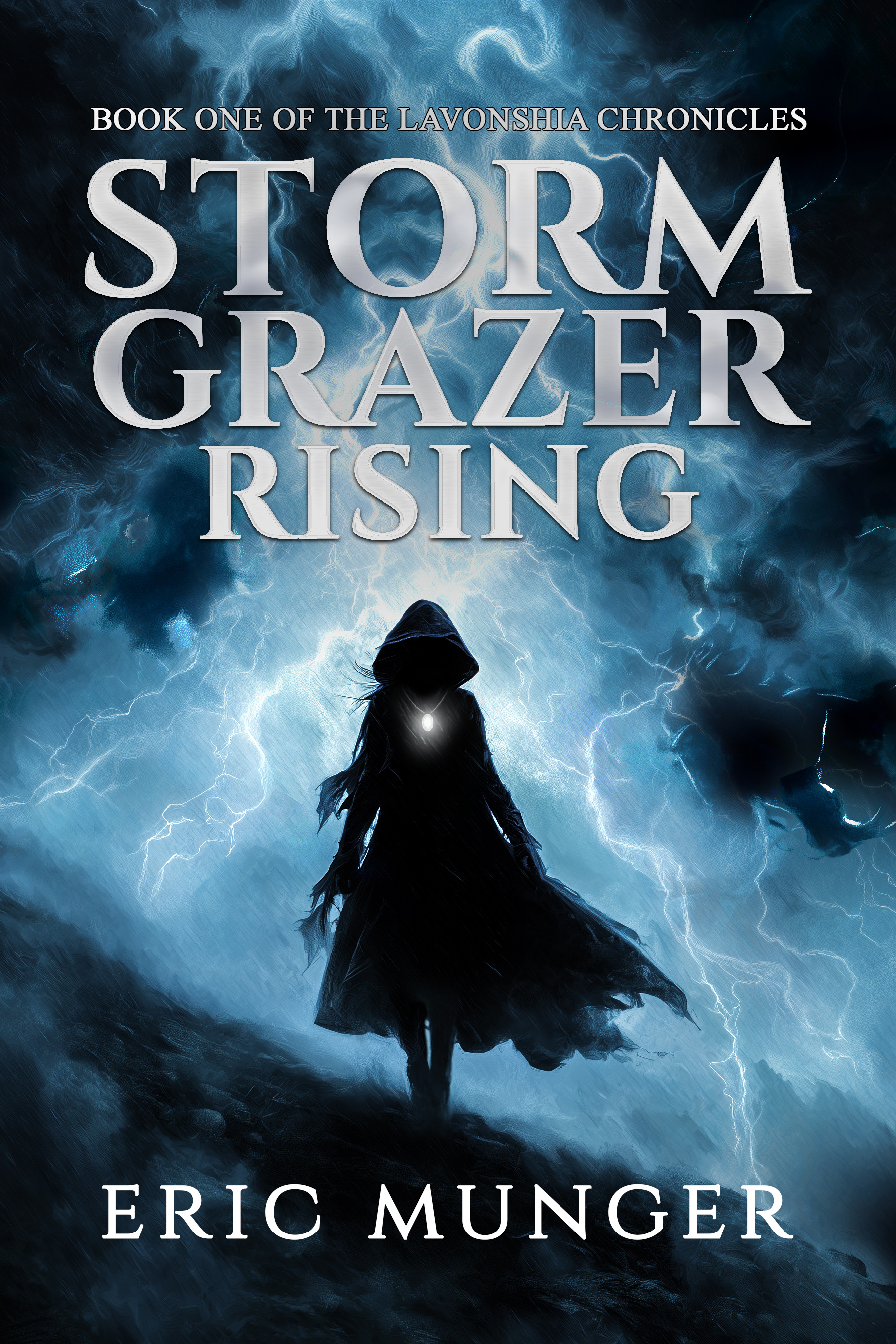 Storm Grazer Rising epic fantasy novel cover by Eric Munger