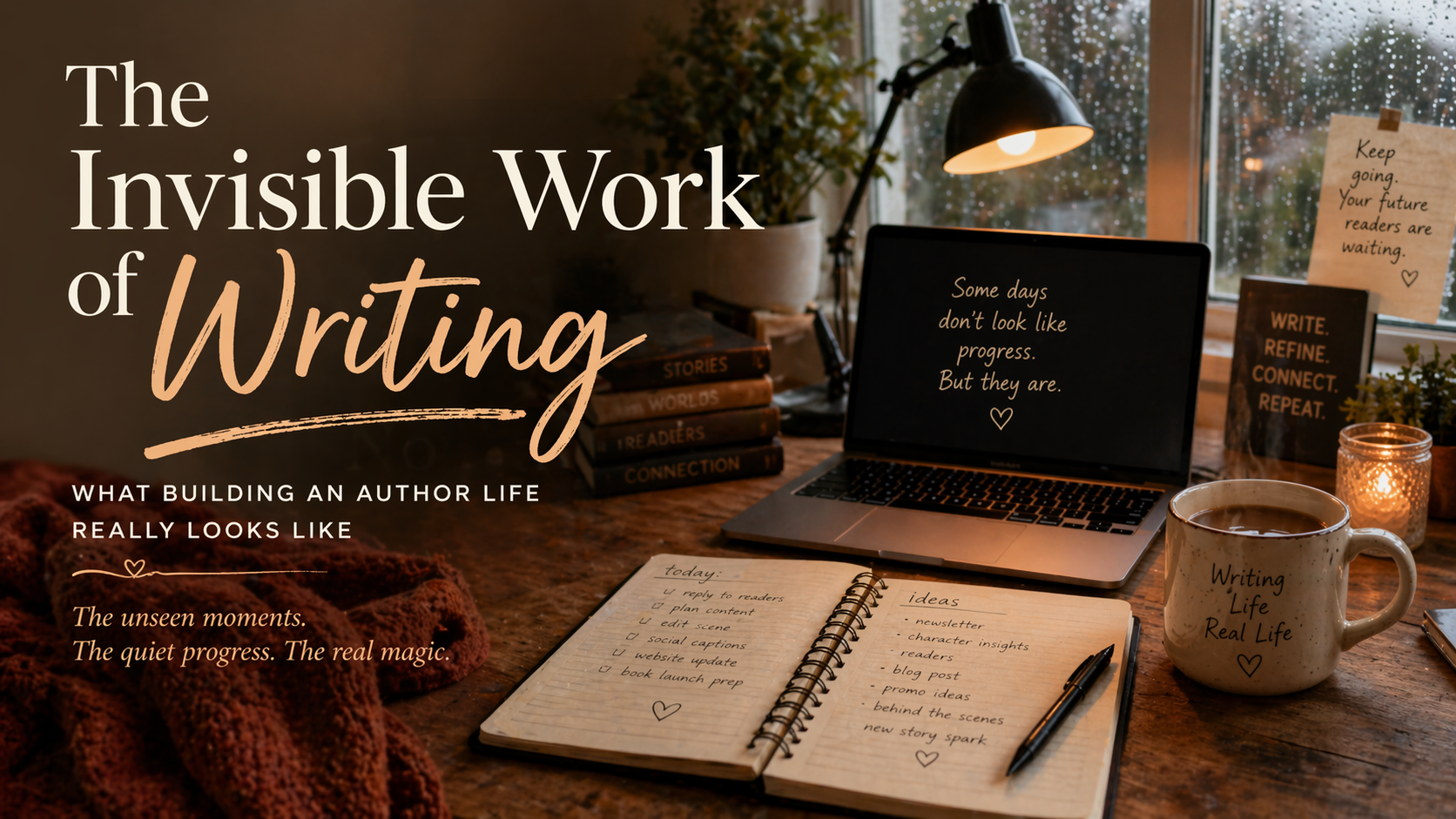 The Invisible Work of Writing: What Building an Author Life Really Looks Like