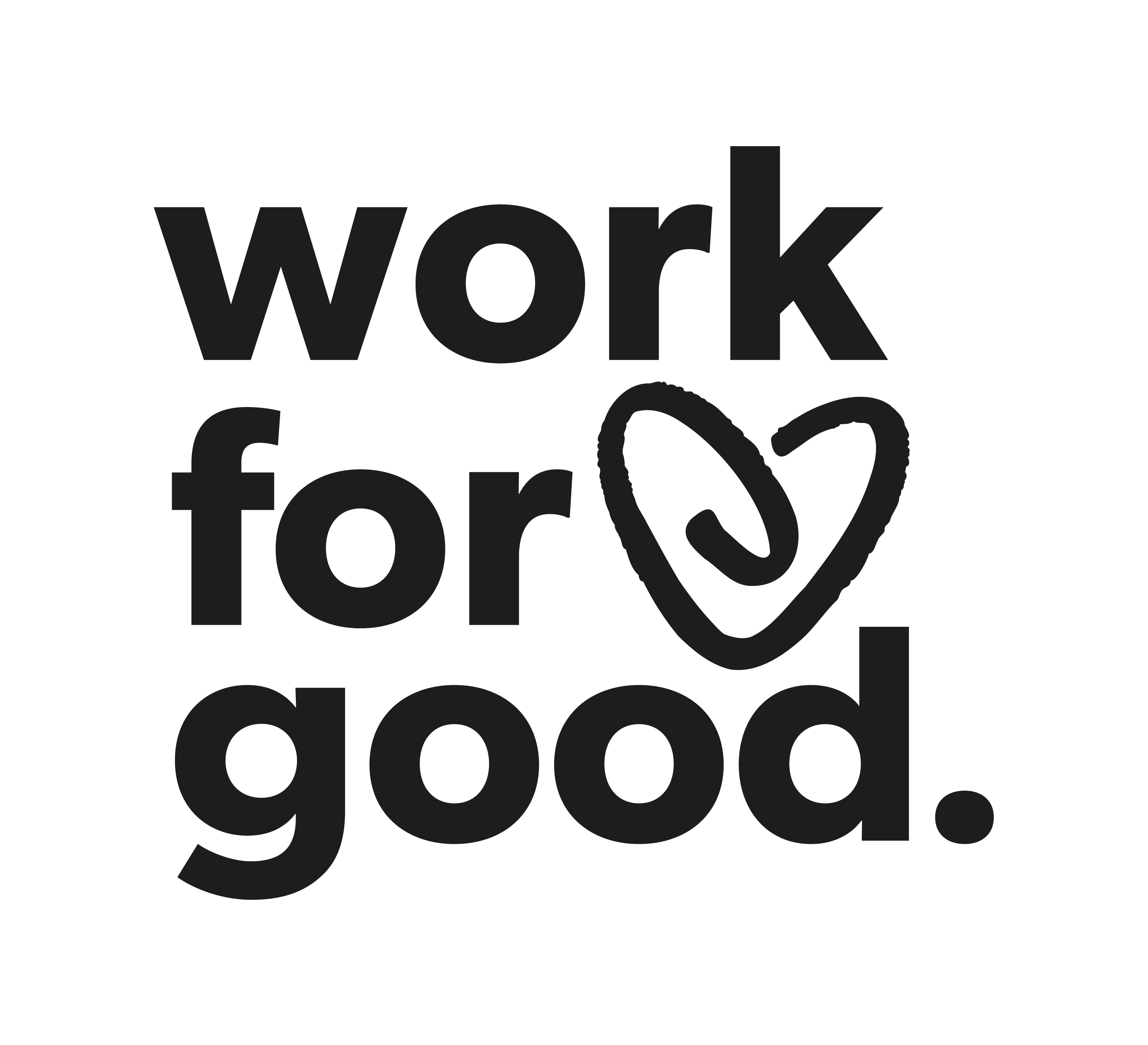 Work for good Logo - Black