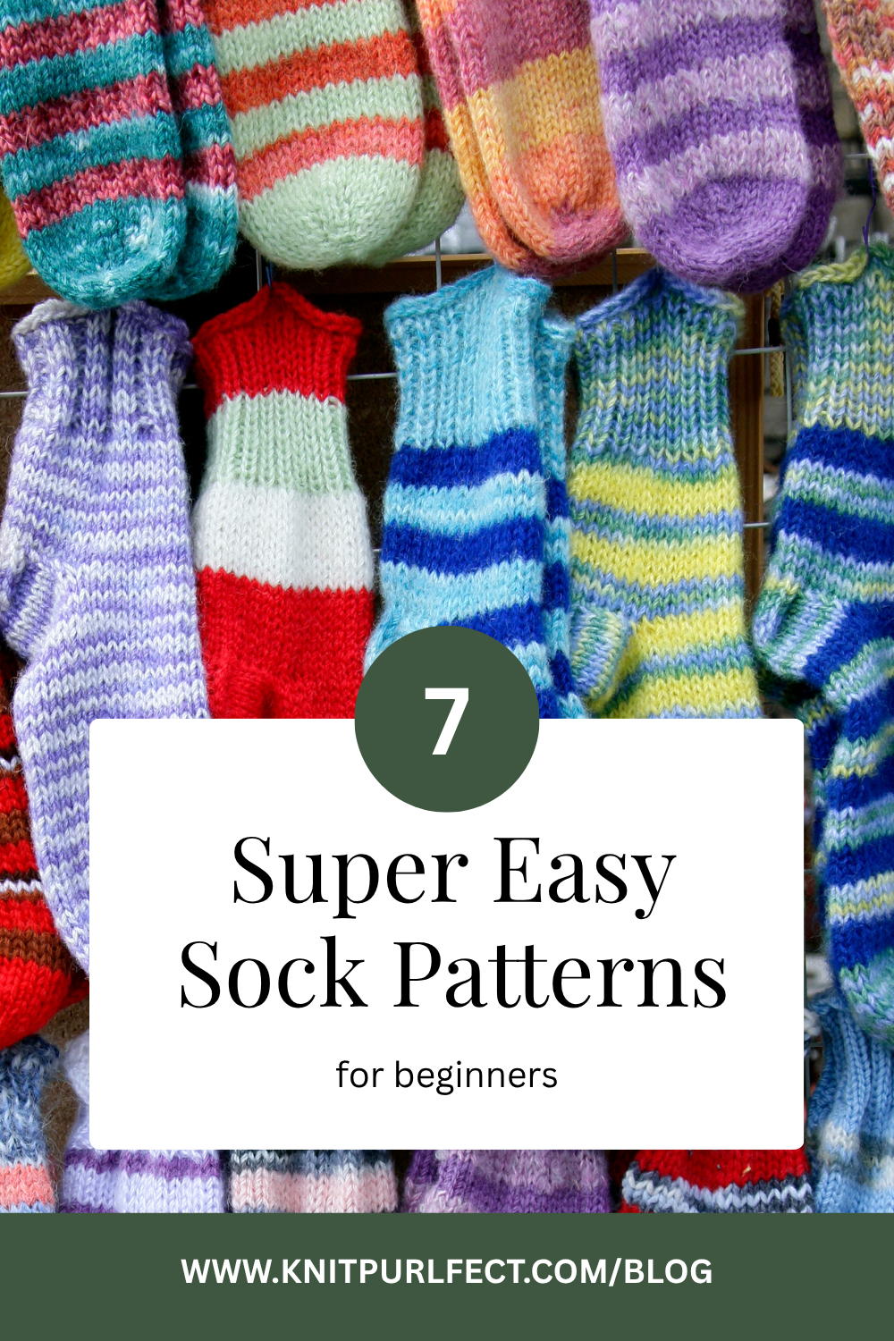 7 Super Easy Sock Patterns for Beginners