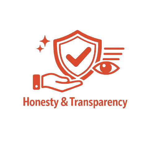 An icon representing honesty & transparency