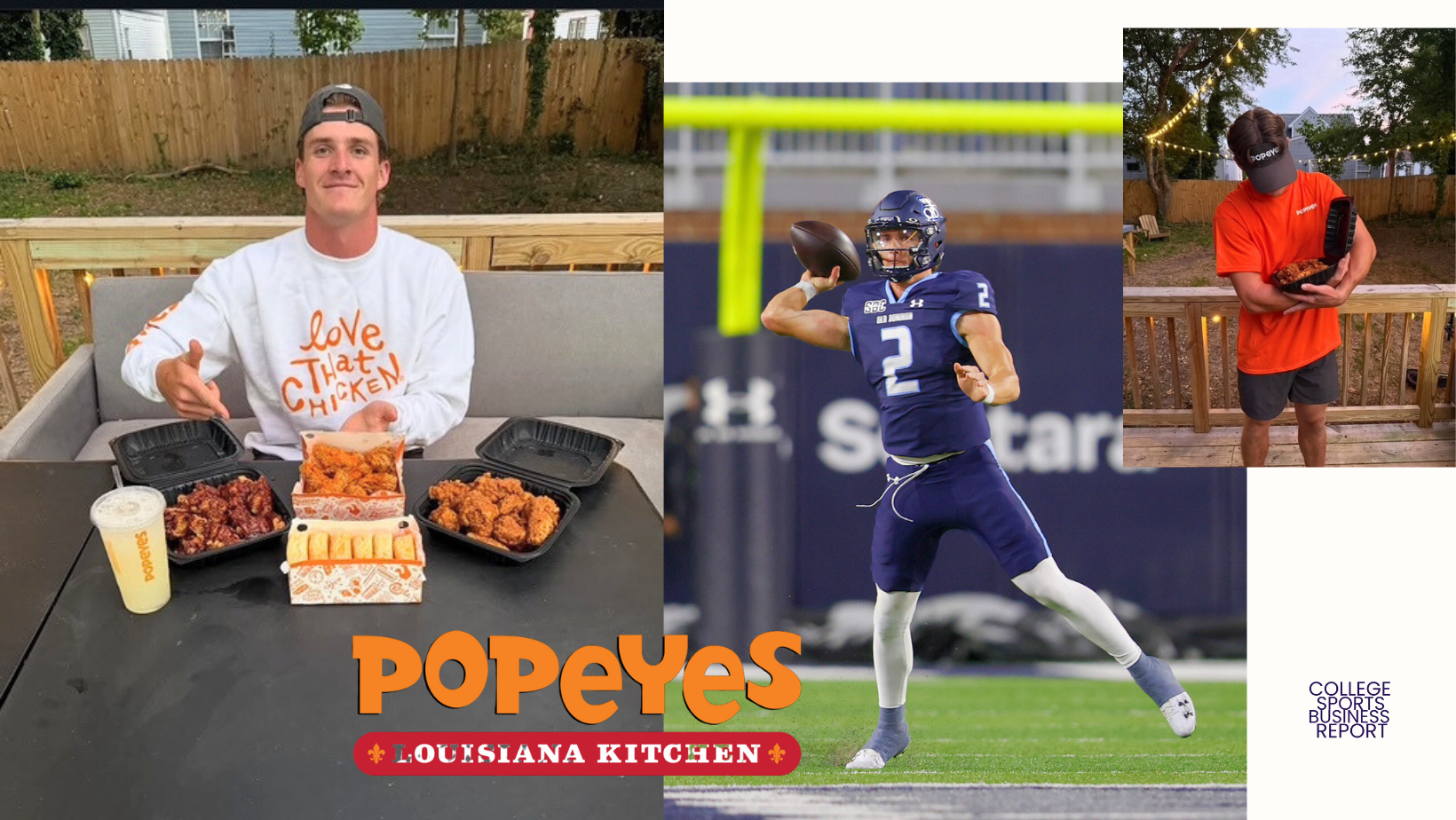 ODU QB COLTON JOSEPH SIGNS NIL DEAL WITH POPEYES