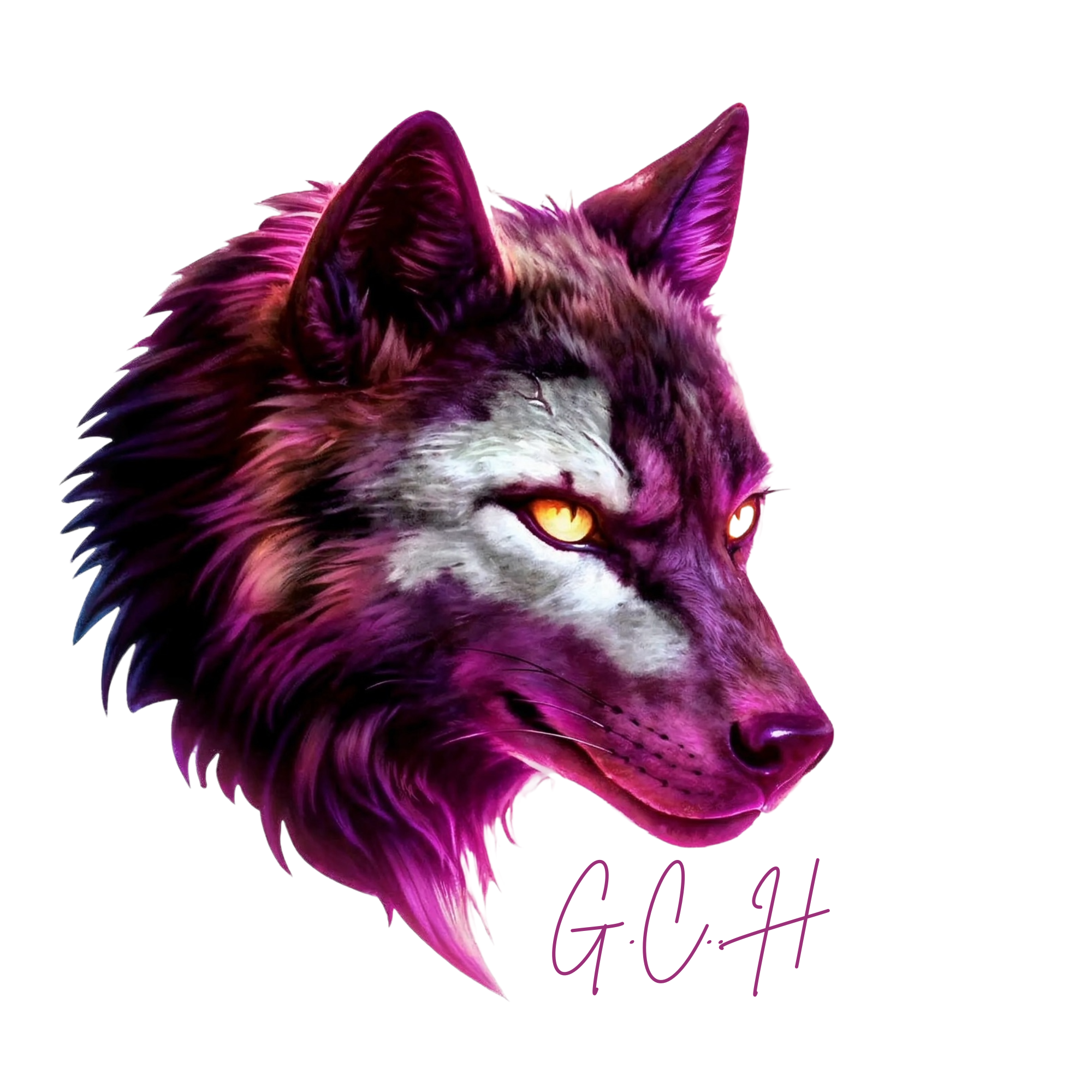 Site Logo; Wolf Illustration and Author Signature