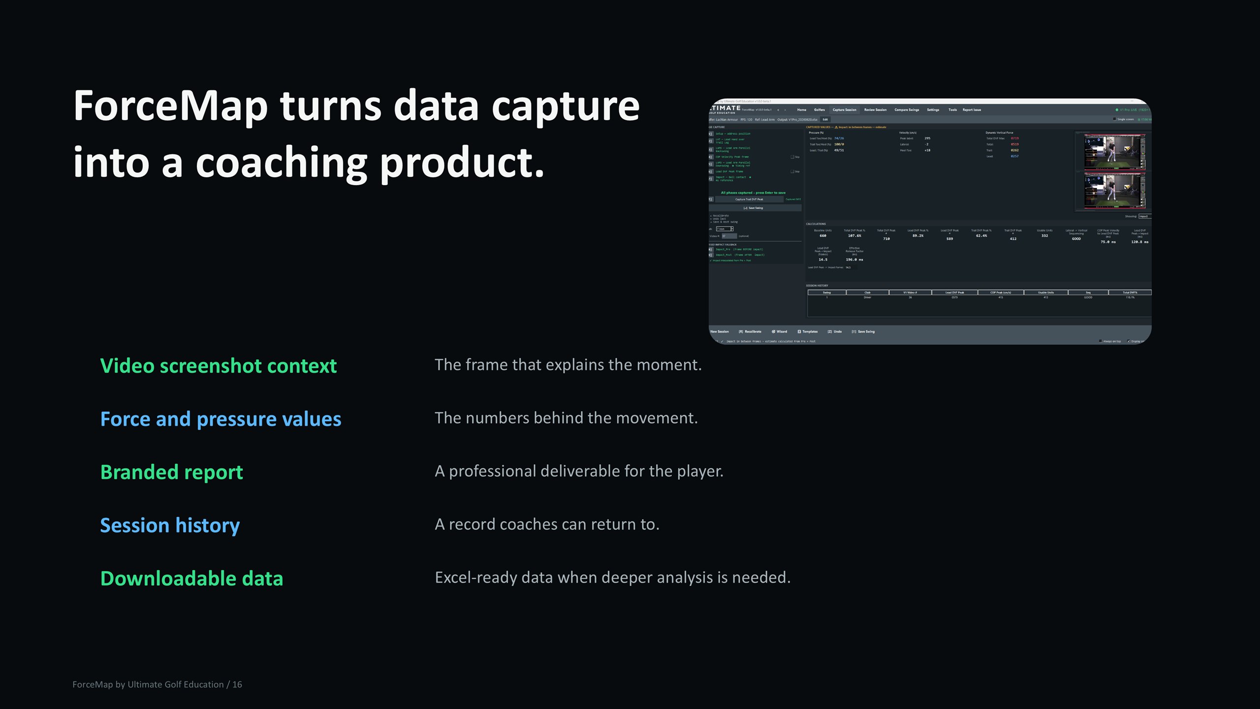 ForceMap pitch deck slide 16