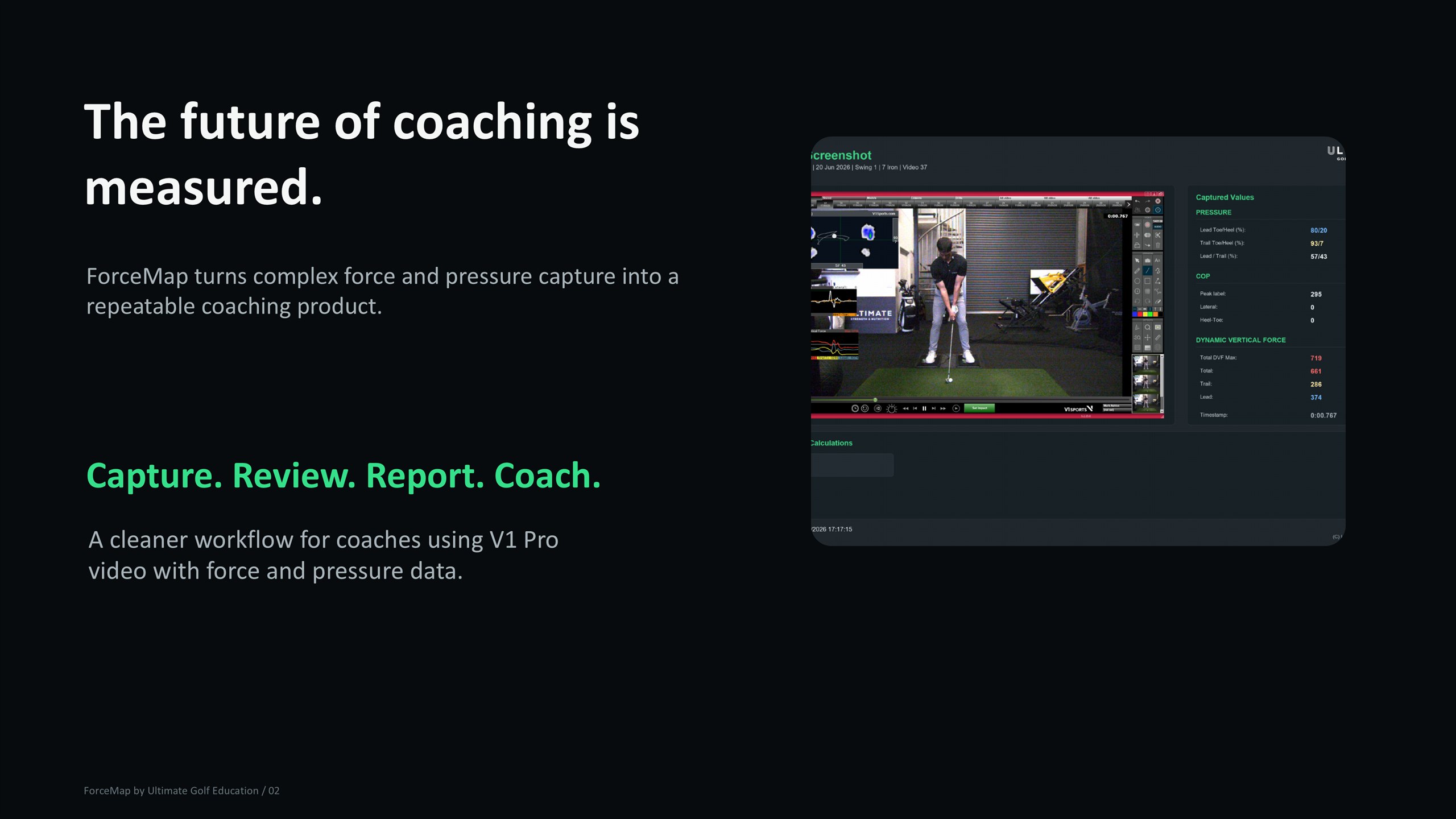 ForceMap pitch deck slide 2