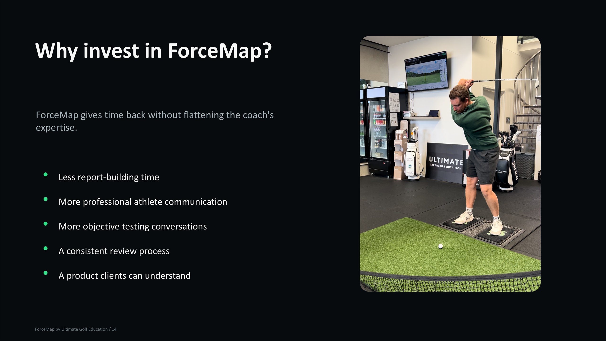 ForceMap pitch deck slide 14