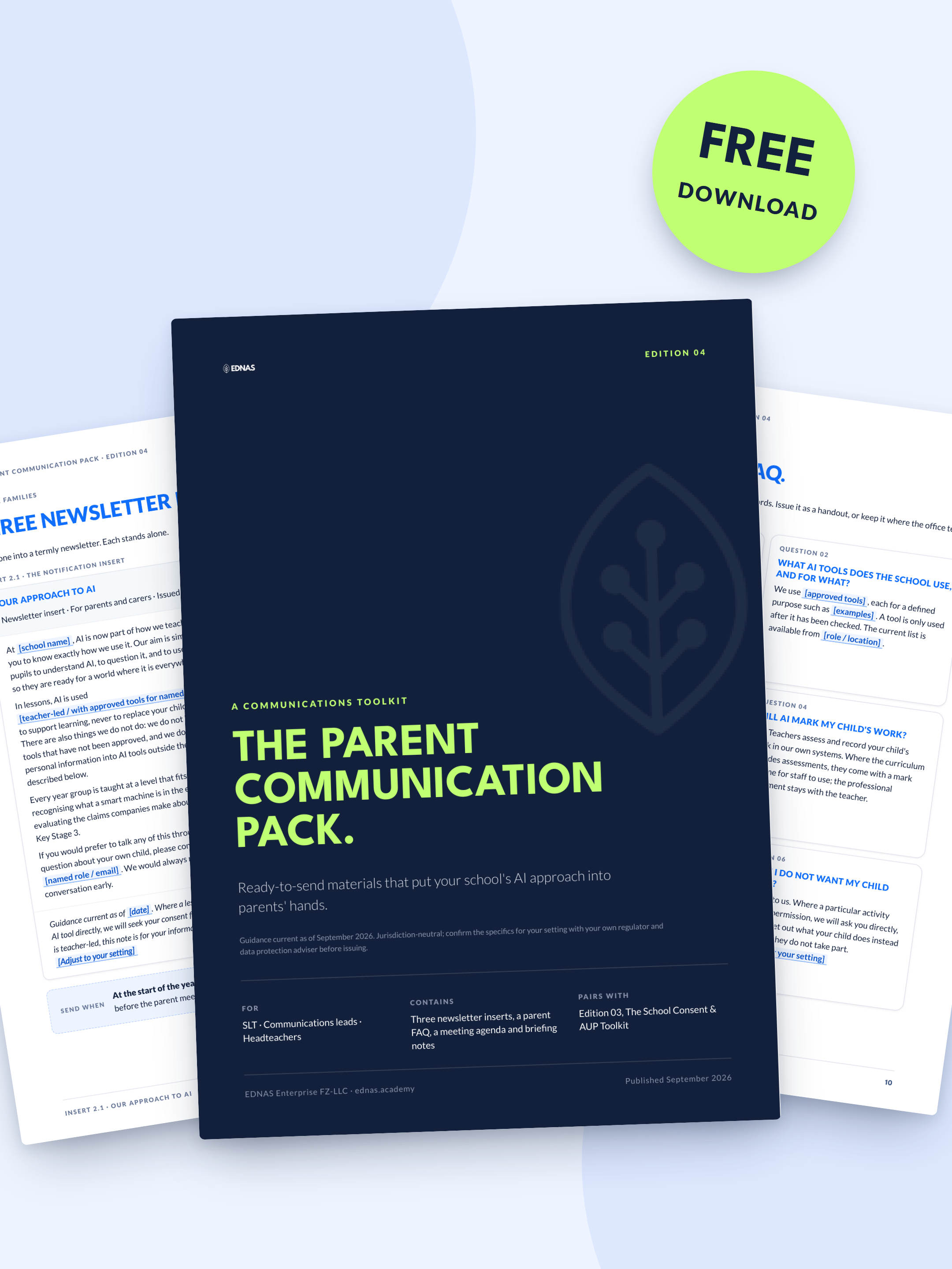 Pages from Edition 04, The Parent Communication Pack