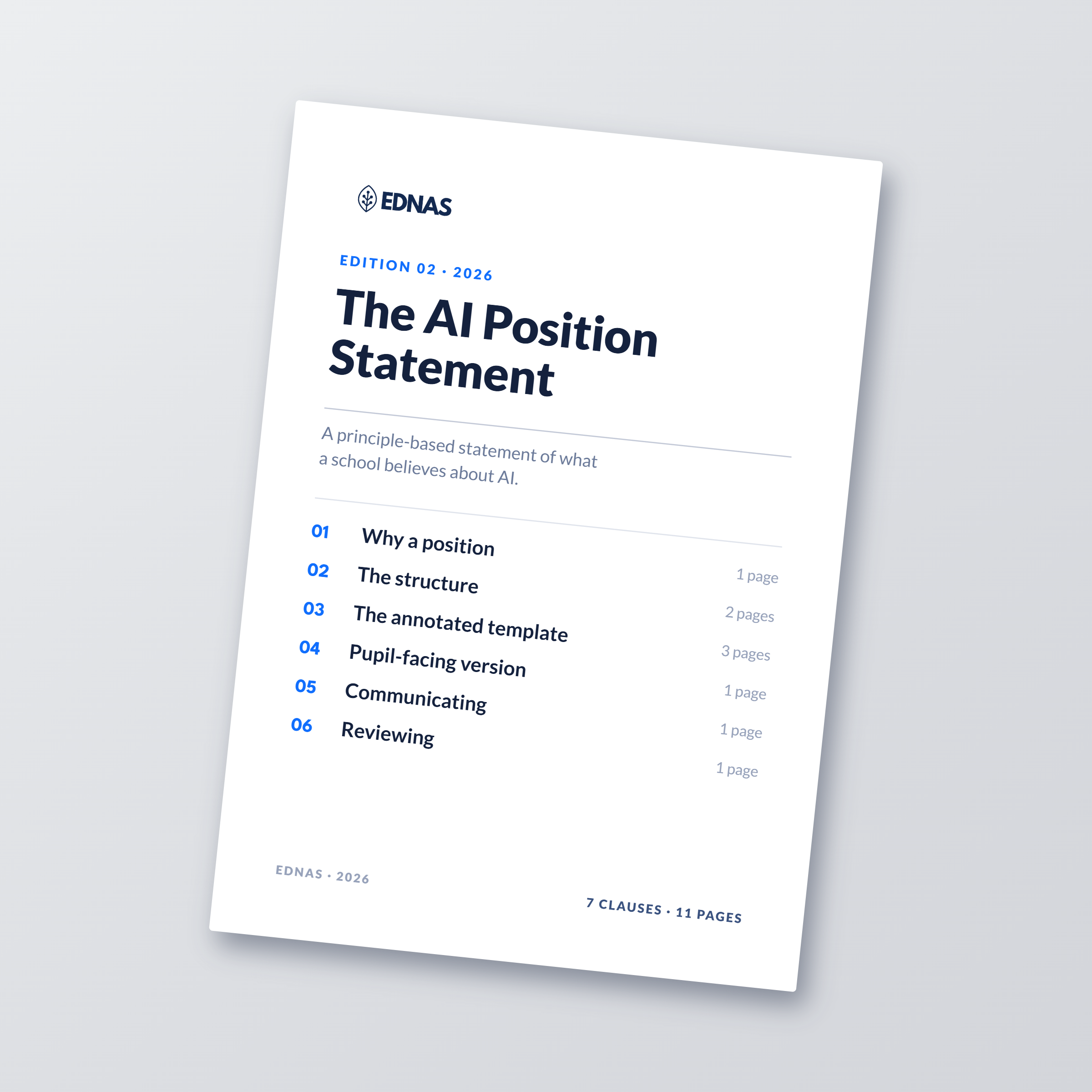 The AI Position Statement — Edition 02