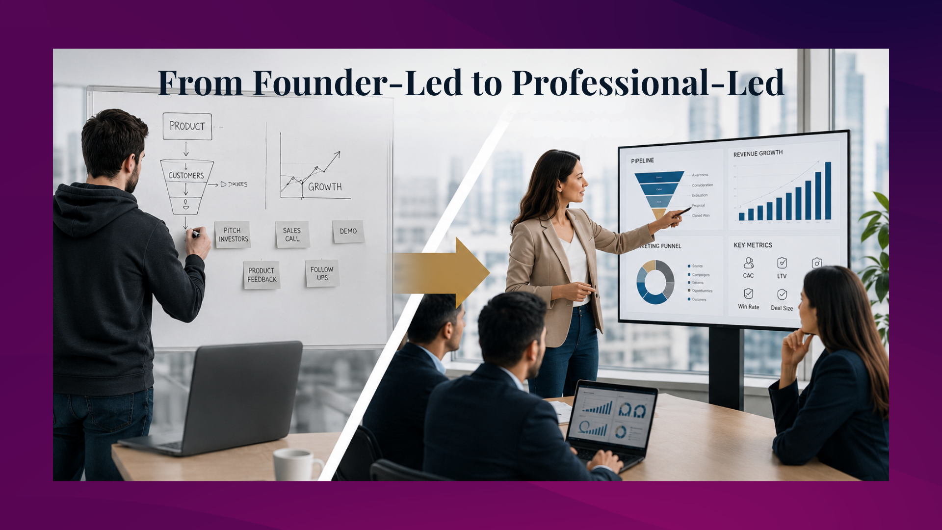 From Founder-Led to Professional-Led Sales & Marketing