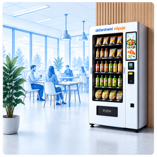 Prodejní automat s občerstvením pro firmy a kanceláře