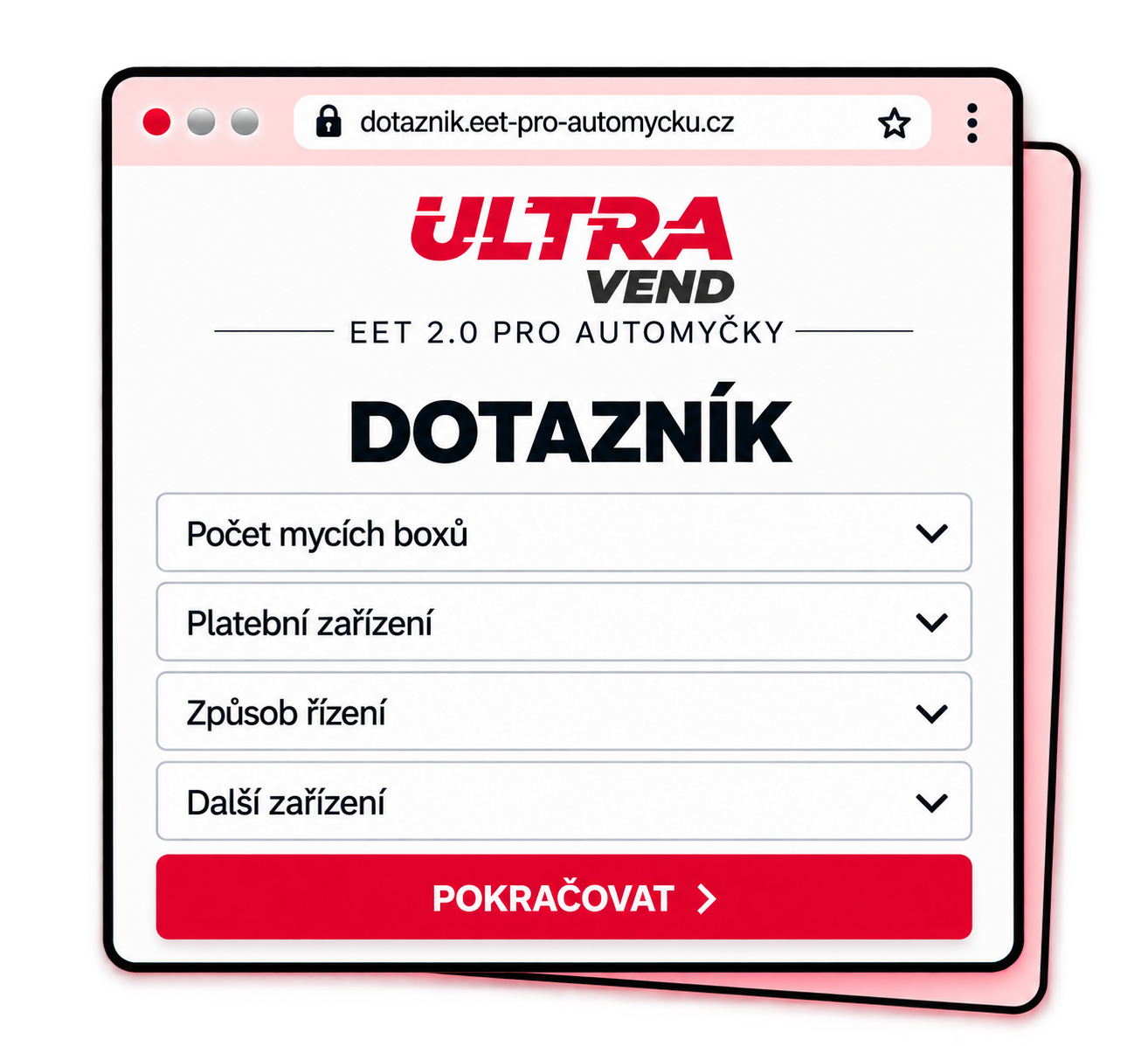 Dotazník pro návrh EET 2.0 řešení pro samoobslužnou automyčku