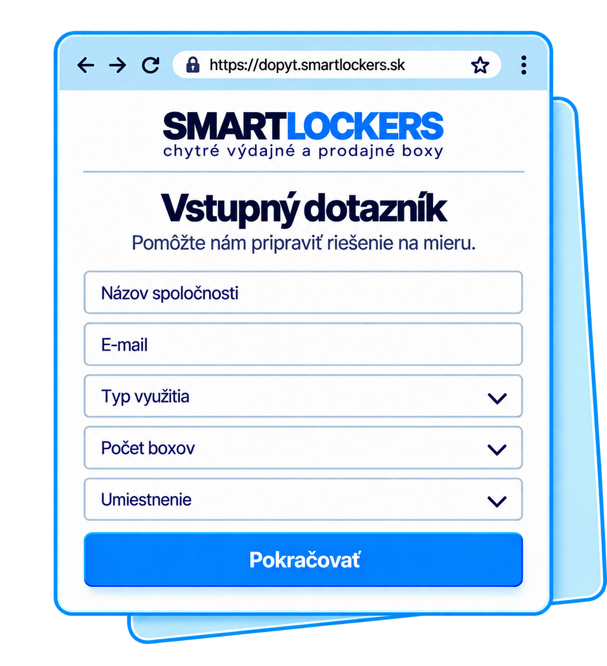 Online dopytový dotazník SmartLockers.sk