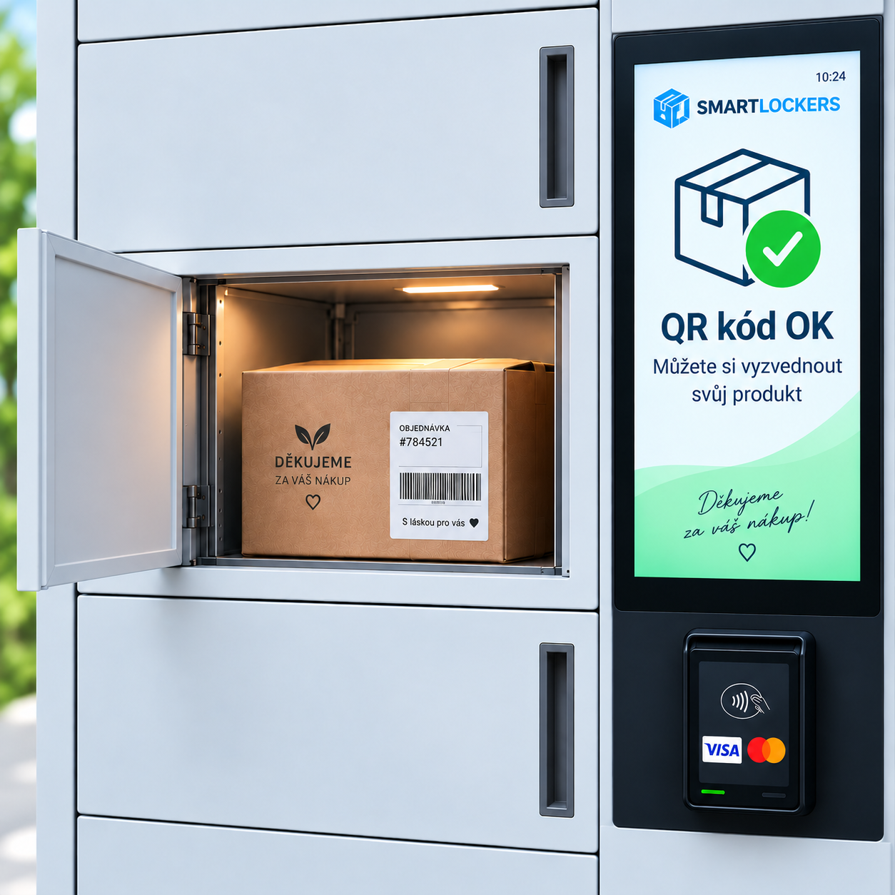 Smart Lockers pro výdej objednávek z e-shopu