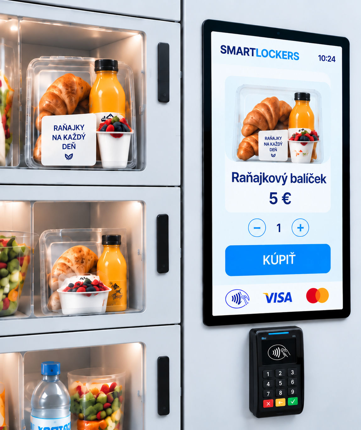 Smart Lockers na samoobslužný predaj tovaru