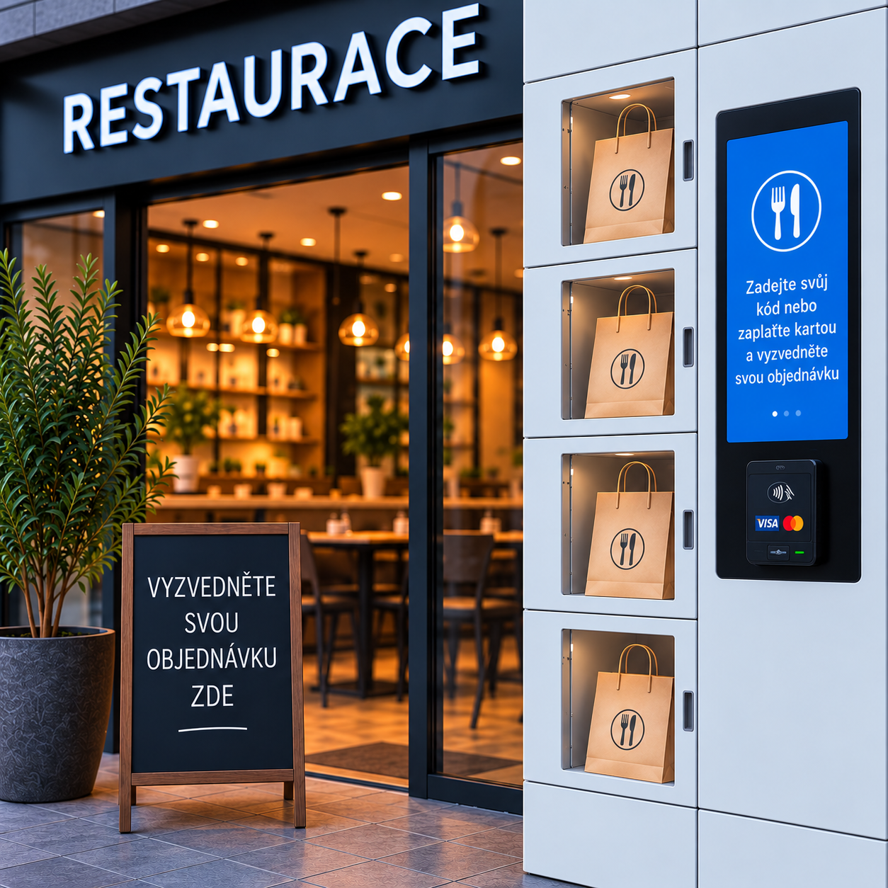 Smart Lockers pro restaurace a catering