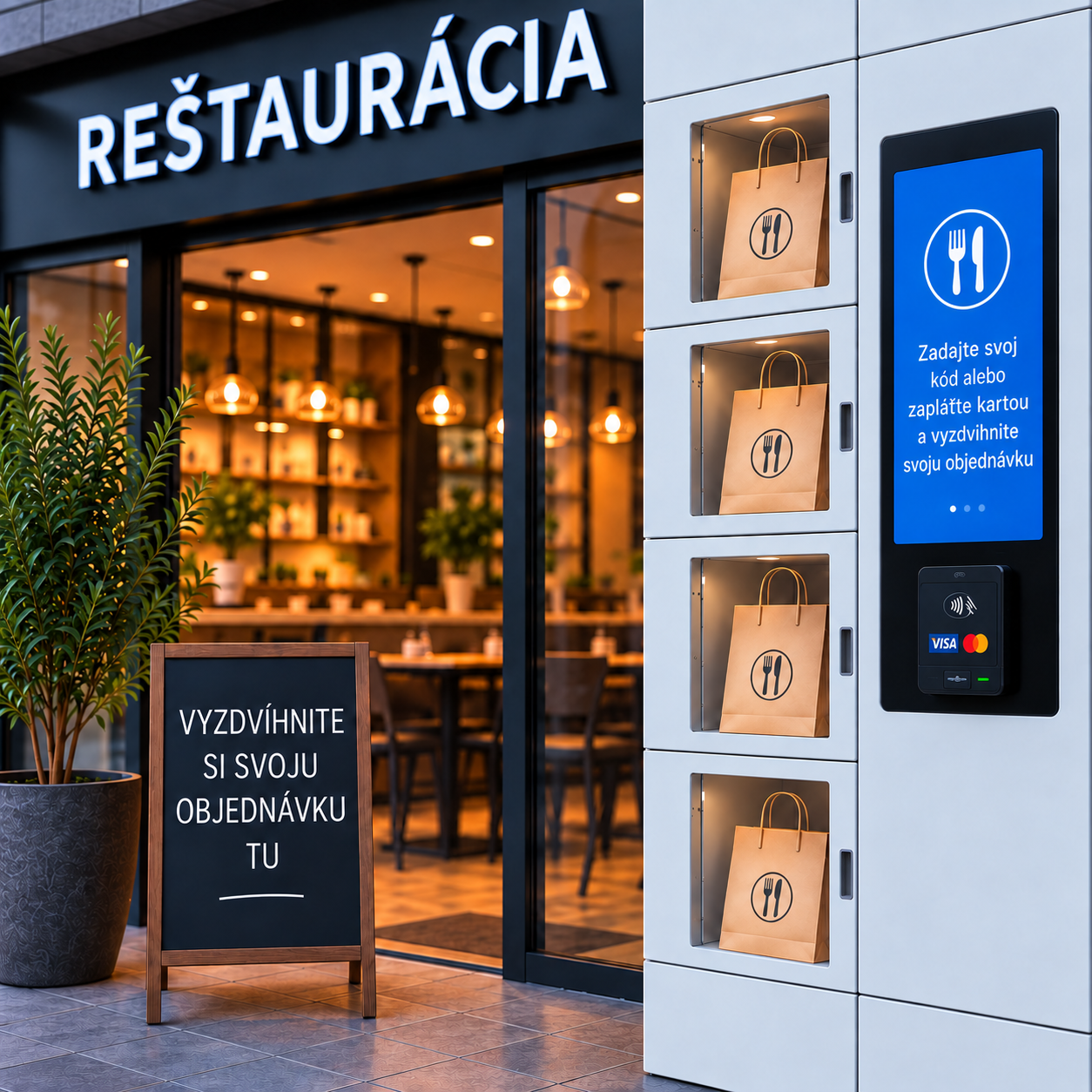 Smart Lockers pre reštaurácie a catering