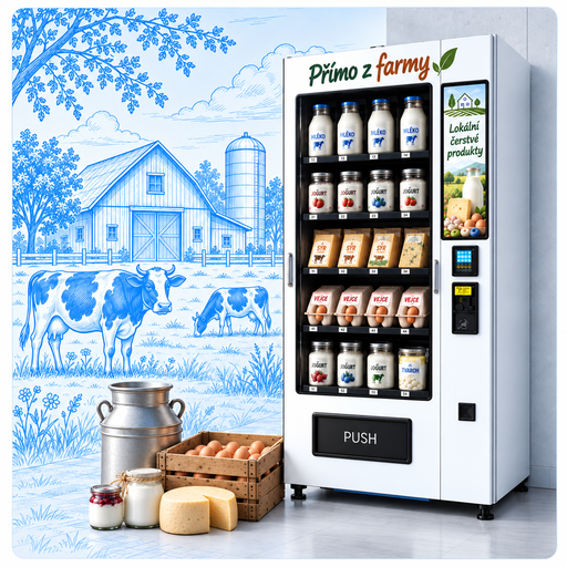 Samoobslužný prodejní automat na farmářské produkty