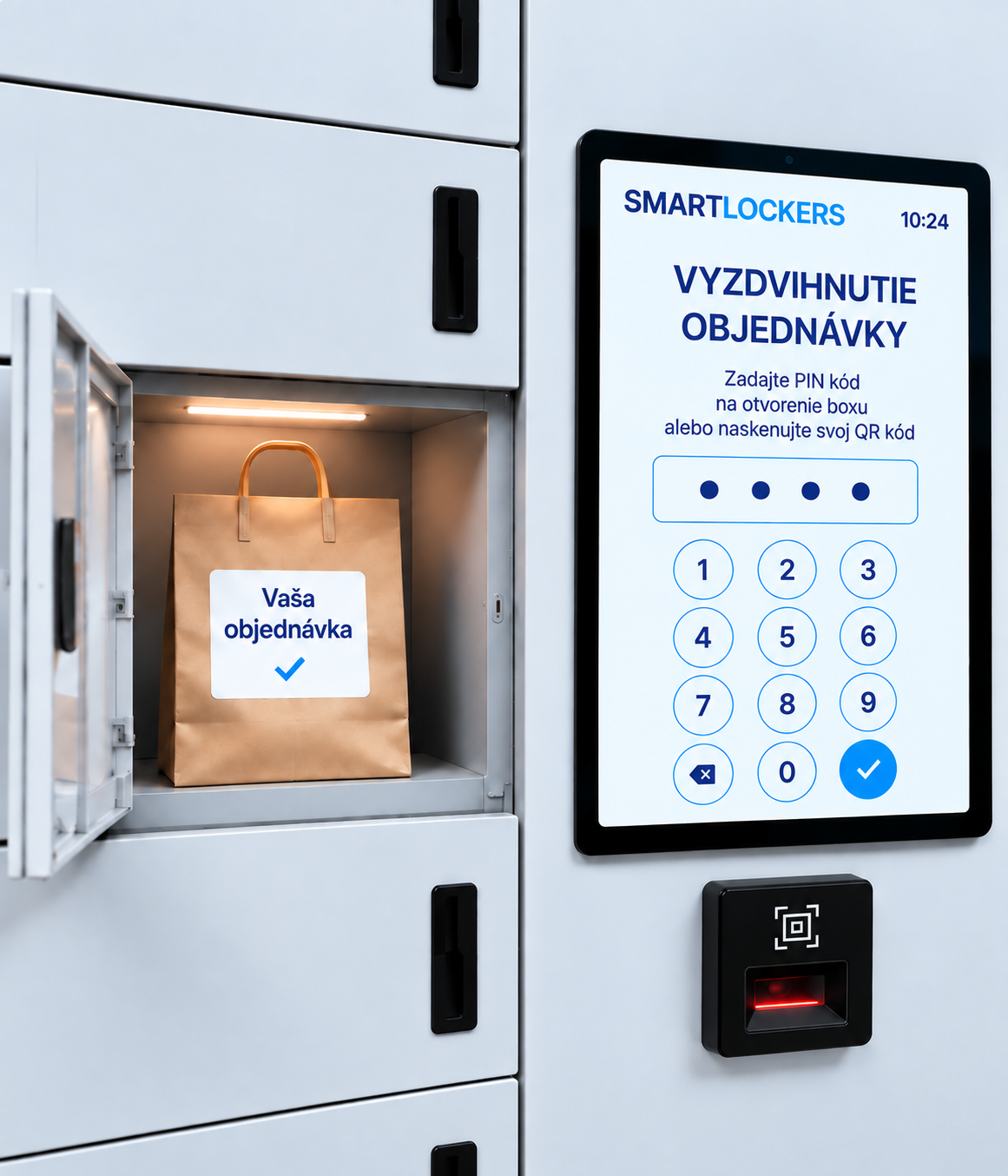 Smart Lockers na výdaj vopred objednaného tovaru