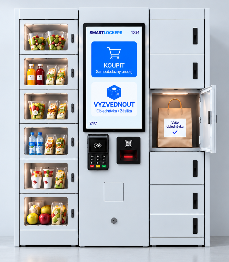 Smart Lockers pro kombinovaný prodej a výdej objednávek