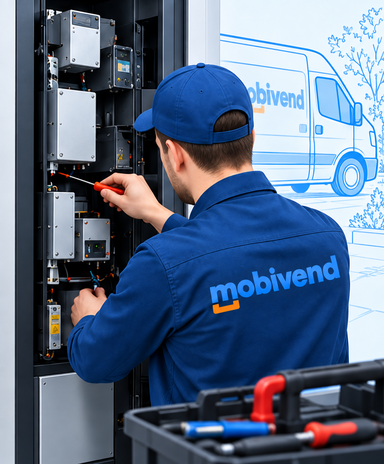 Servis a technická podpora prodejních automatů mobivend