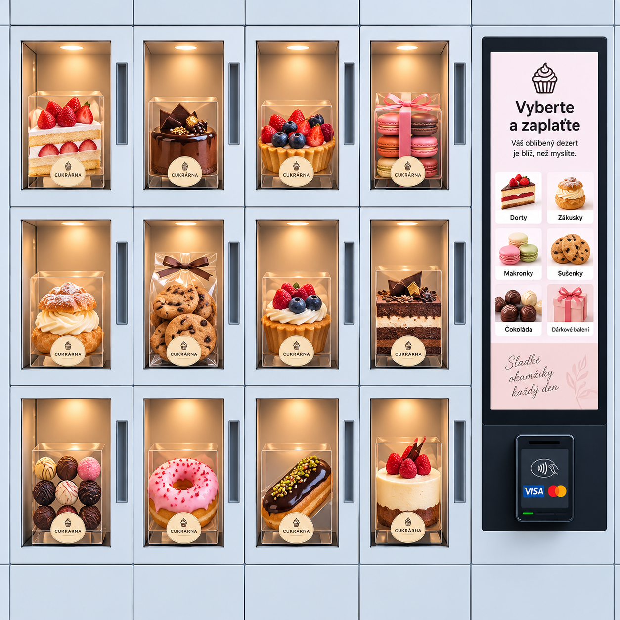 Smart Lockers pro cukrárny a pekárny