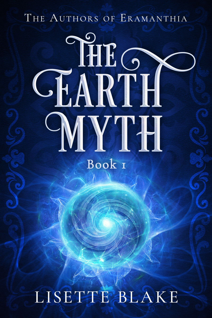 Book cover showing a swirling energy sphere