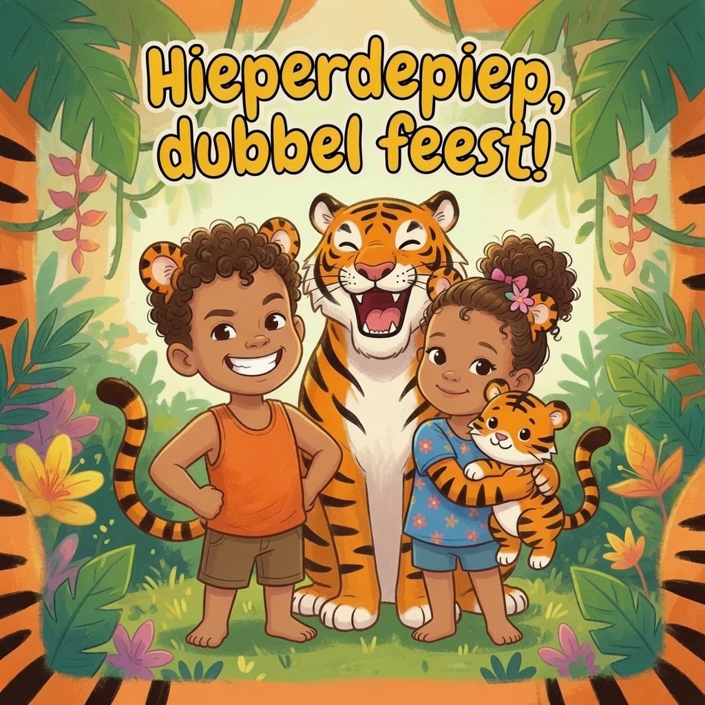 Hieperdepiep, dubbel feest! Edin wordt 5 & Ava wordt 3 — Zaterdag 11 juli, 12:00–15:00, Brugdam 17 Lage Zwaluwe