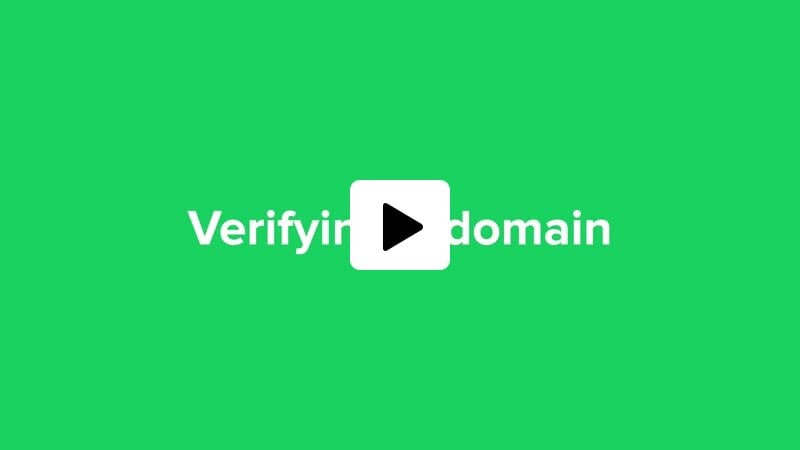 verifying your domain