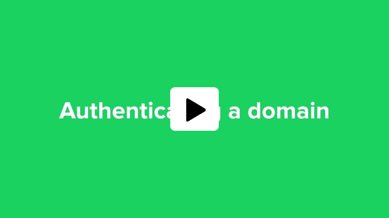 authenticating your domain
