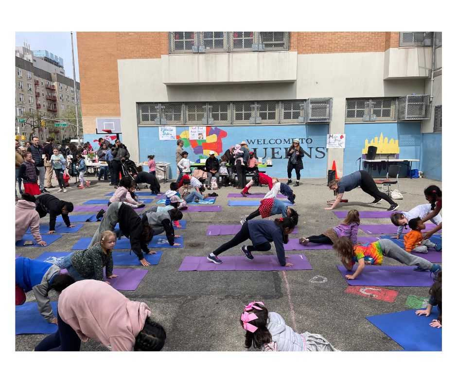 A group yoga session with Yo Re Mi gets all the kids moving, breathing, and connecting!